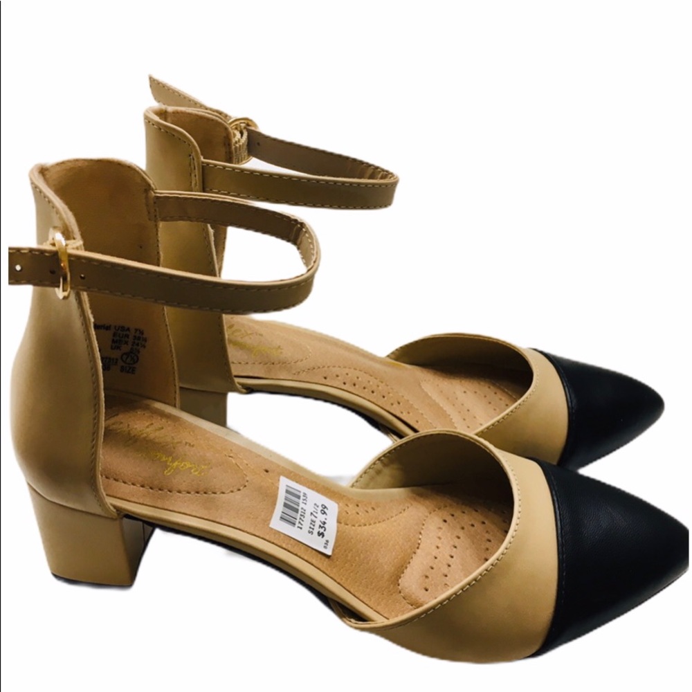 Dexter Dexflex Comfort Nude/Black heels